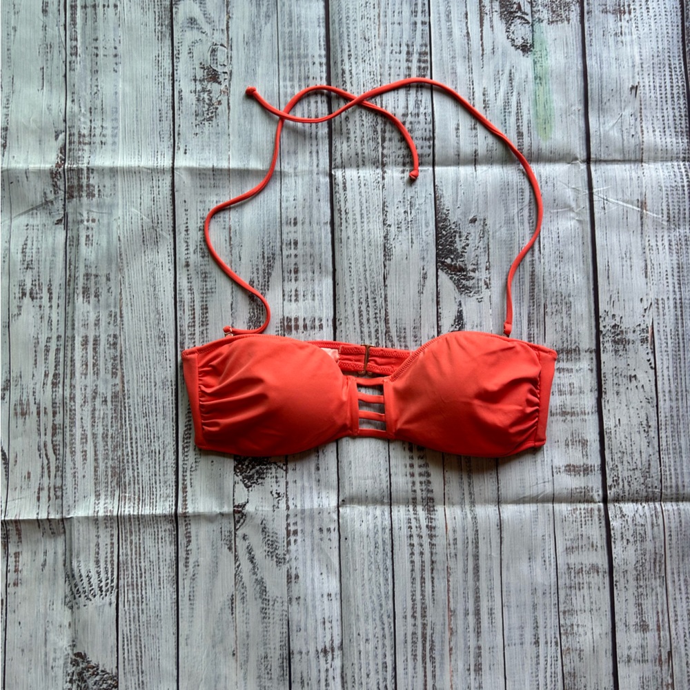 Victoria’s Secret Coral Strapless Swimsuit Top